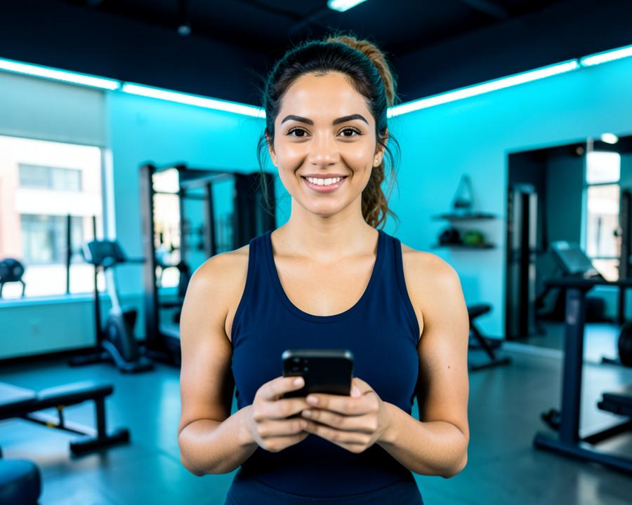 Portrait for Maya's independent fitness studio scenario