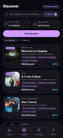 VibraConnect vendor discovery screen from the App Store